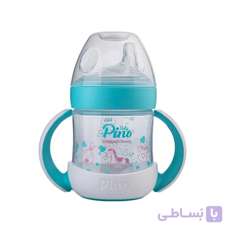 لیوان آموزشی کودک پینو بیبی آبی مدل Natural sense حجم 150 میلی لیتر