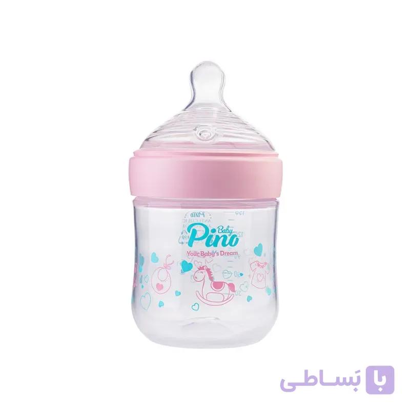 شیشه شیر پینو بیبی صورتی کد S 0-6 گنجایش 150 میلی لیتر — تصویر 1