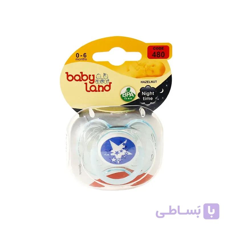 پستانک شب تاب فندوقی طرح ستاره بی بی لند کد 480