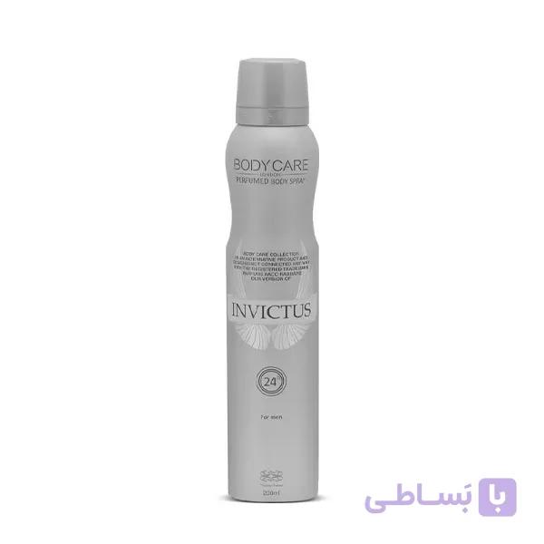 اسپری خوشبو کننده بدن بادی کر اسپرت و مردانه رایحه اینوکتوس Body Care Invictus For Men