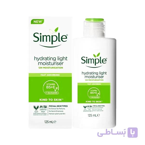 کرم آبرسان سیمپل لایت مدل light حجم 125 میلی لیتر