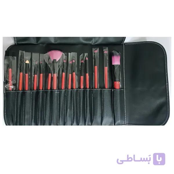 ست براش آرایشی 15 عددی به همراه کیف چرمی بابی برون — تصویر 1