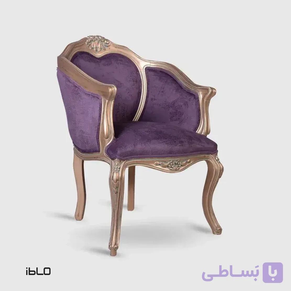 مبل یک‌نفره کلاسیک لوکاس (بنفش) — تصویر 1