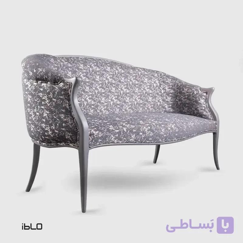 مبل سه‌نفره نئوکلاسیک لنا (طوسی پتینه) — تصویر 1
