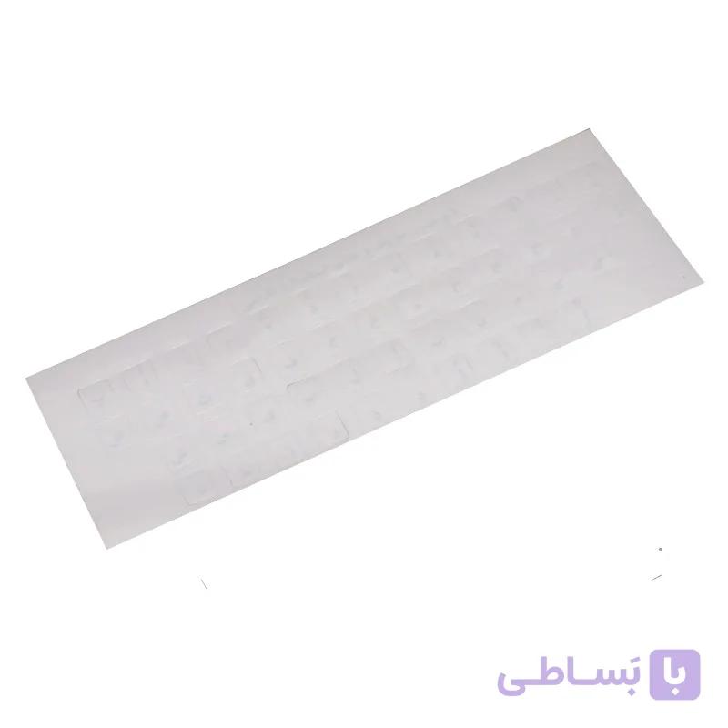 لیبل کیبورد ساده فونت سفید