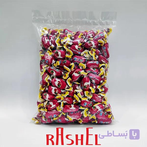 تافی المان خامه و توت فرنگی دراژه – 1000 گرم — تصویر 1