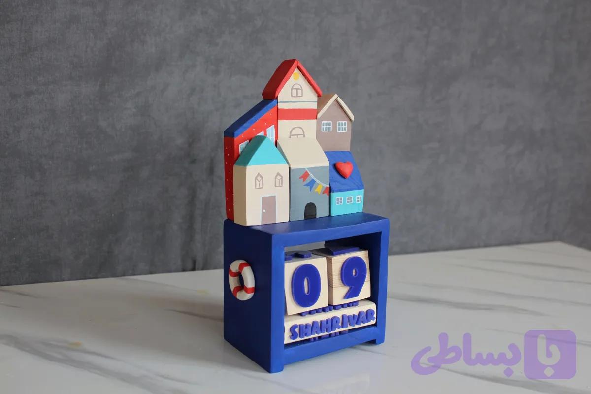باکس تقویم چوبی خانه