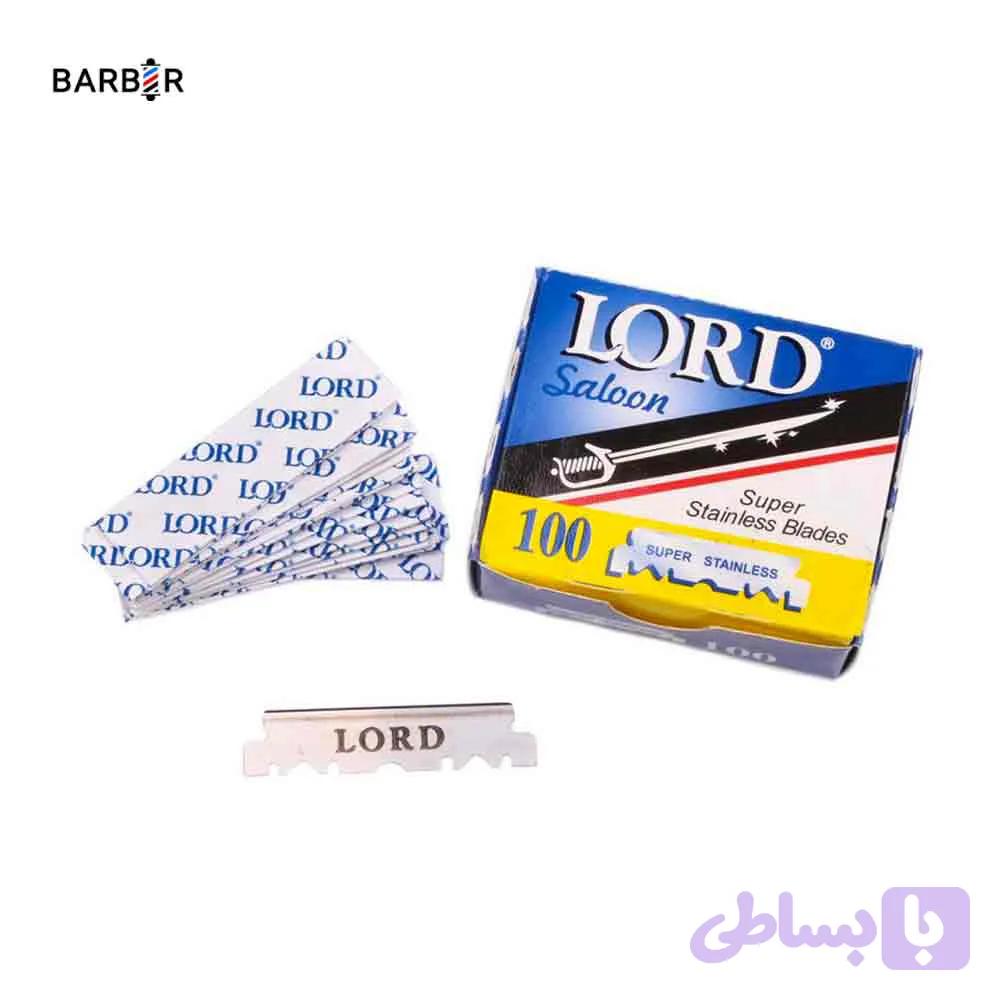 نیم تیغ لرد بسته 100 عددی