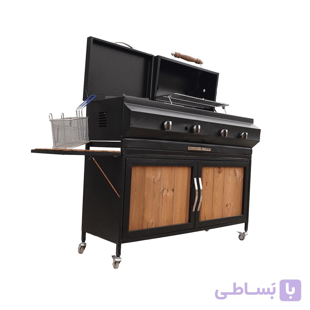 باربیکیو سرخ کن و پلوپزدار کابینتی — تصویر 1