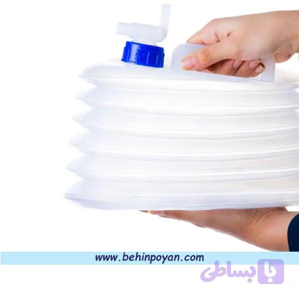 گالن تاشو آب 10 لیتری مدل آکاردئونی — تصویر 1