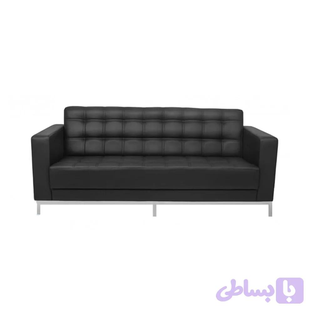 مبل سه نفره با پایه کروم مدل S919N3