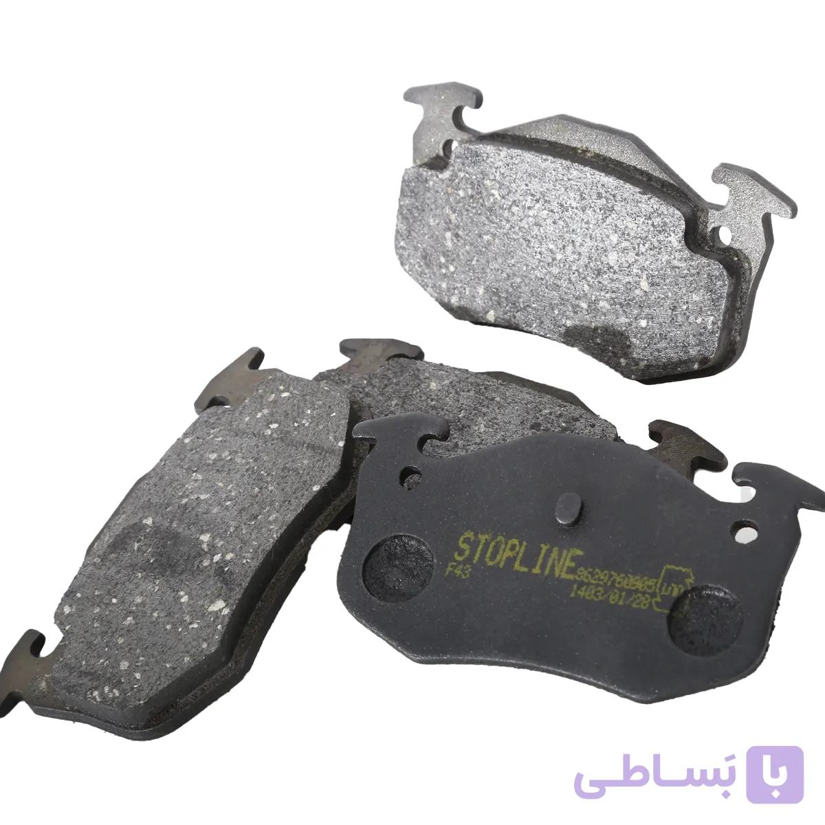 لنت ترمز عقب دیسکی پژو206تیپ 5استاپ لاین — تصویر 1