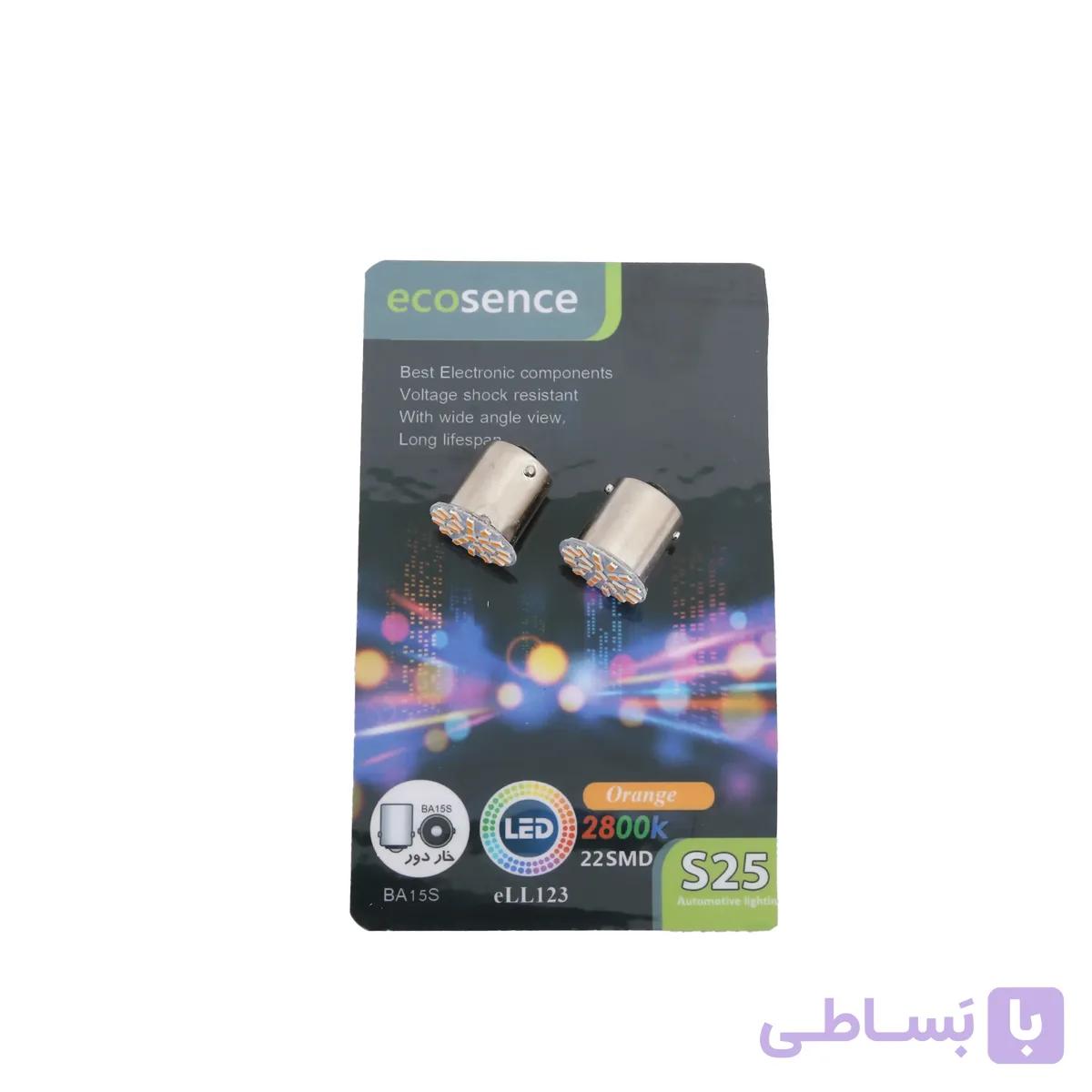 لامپ ال ای دی تک کنتاکت 22 SMD نارنجی خار نزدیک | اکو ECO — تصویر 1