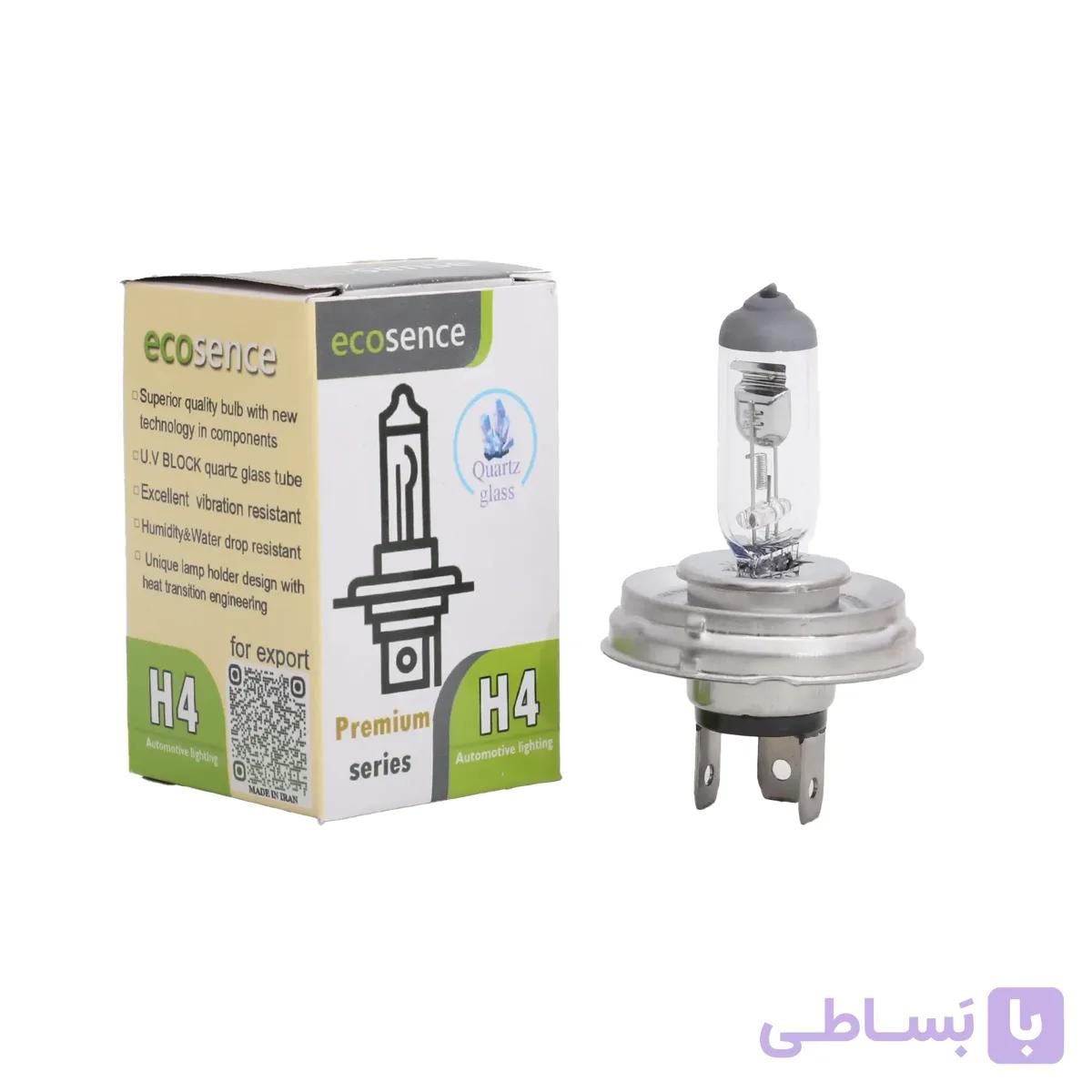 لامپ H4 گرد 12V 100W زرد | اکو ECO — تصویر 1