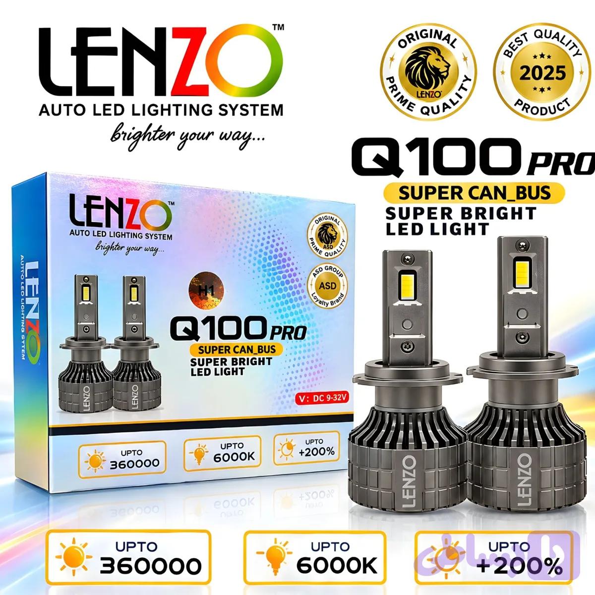 هدلایت قوی Q100 Pro LENZO