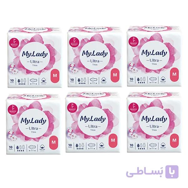 نوار بهداشتی بالدار Silky Soft سایز متوسط بسته 6 عددی — تصویر 1