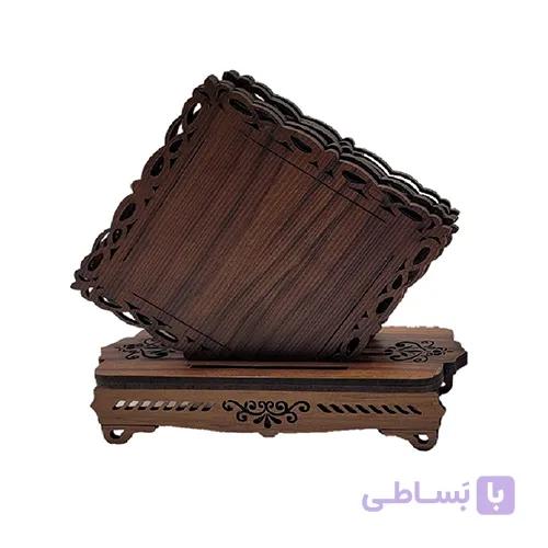 مجموعه زیرلیوانی 6 عددی به همراه پایه کد 056 — تصویر 1