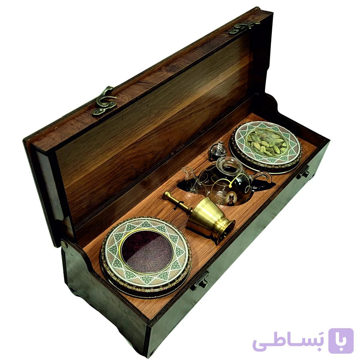 پک هدیه نفیس زعفران و هل — تصویر 1
