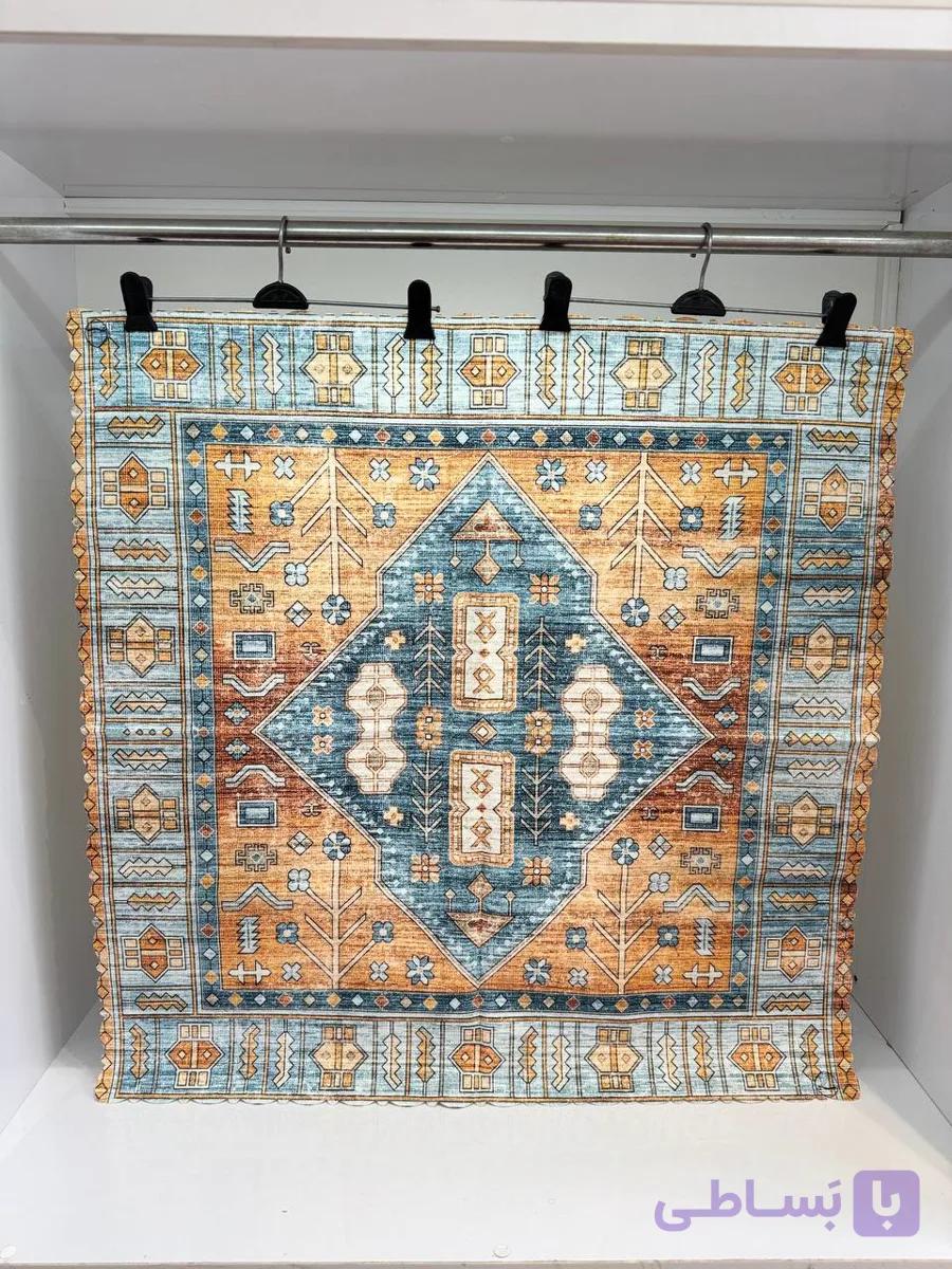 رومیزی مربع طرح زرین