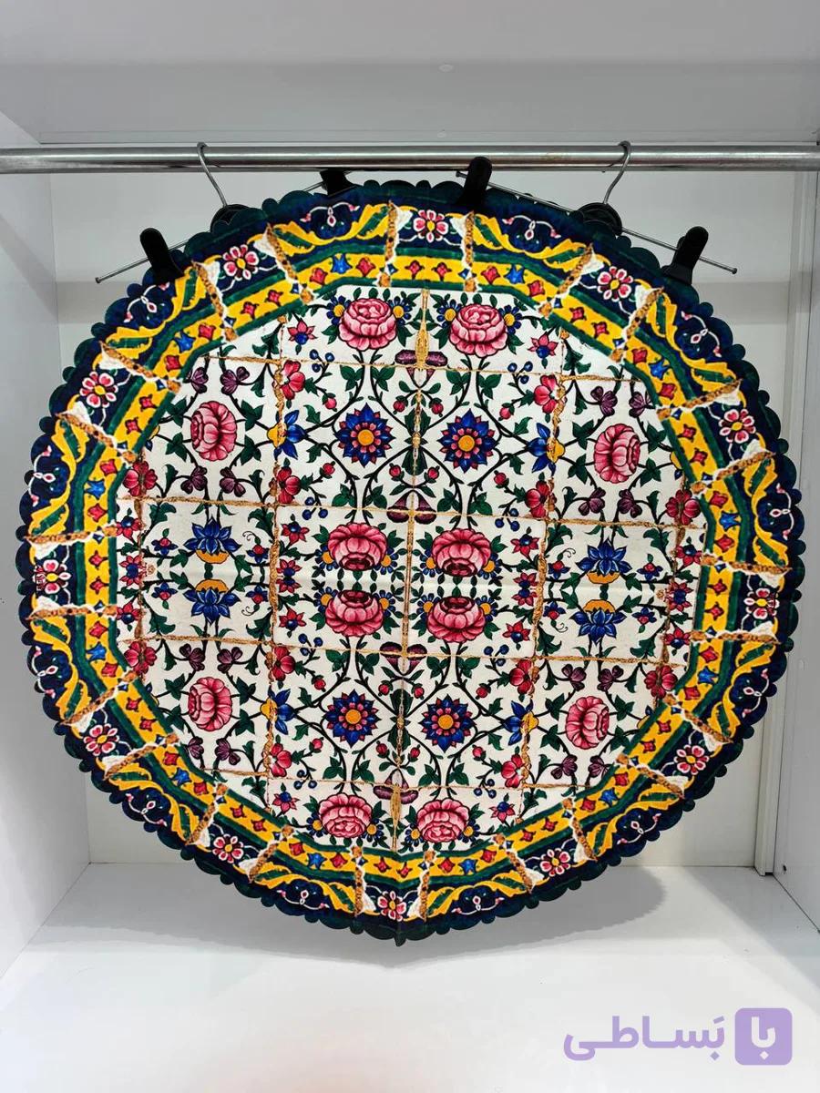 رومیزی گرد طرح لوتوس