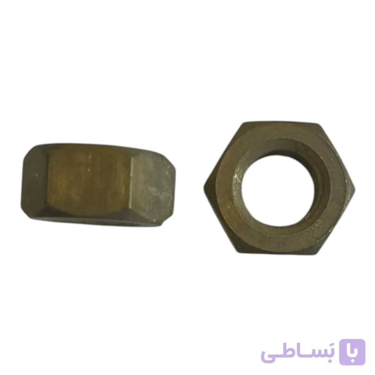 مهره 6 گوش برنجی m12 ( شماره فنی 214501 )