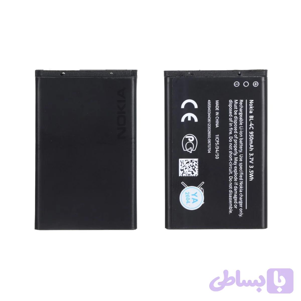 باتری موبایل Nokia مدل BL-4C 2ic ظرفیت 950mAh