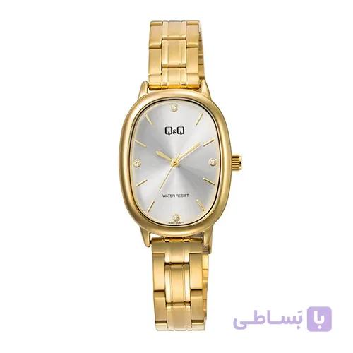 ساعت مچی کیو اند کیو زنانه طلایی Q&Q Q06C-004PY — تصویر 1