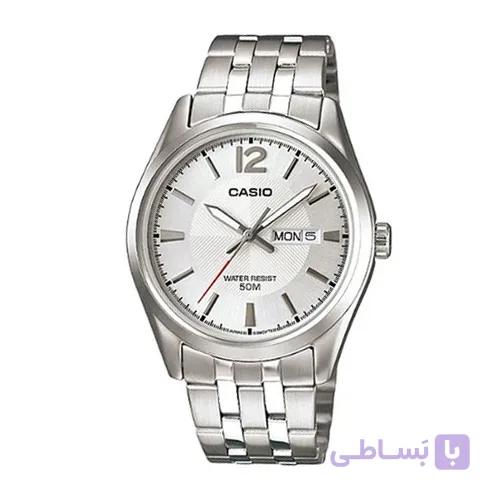 ساعت کاسیو مردانه بند استیل CASIO MTP-1335D-7A — تصویر 1