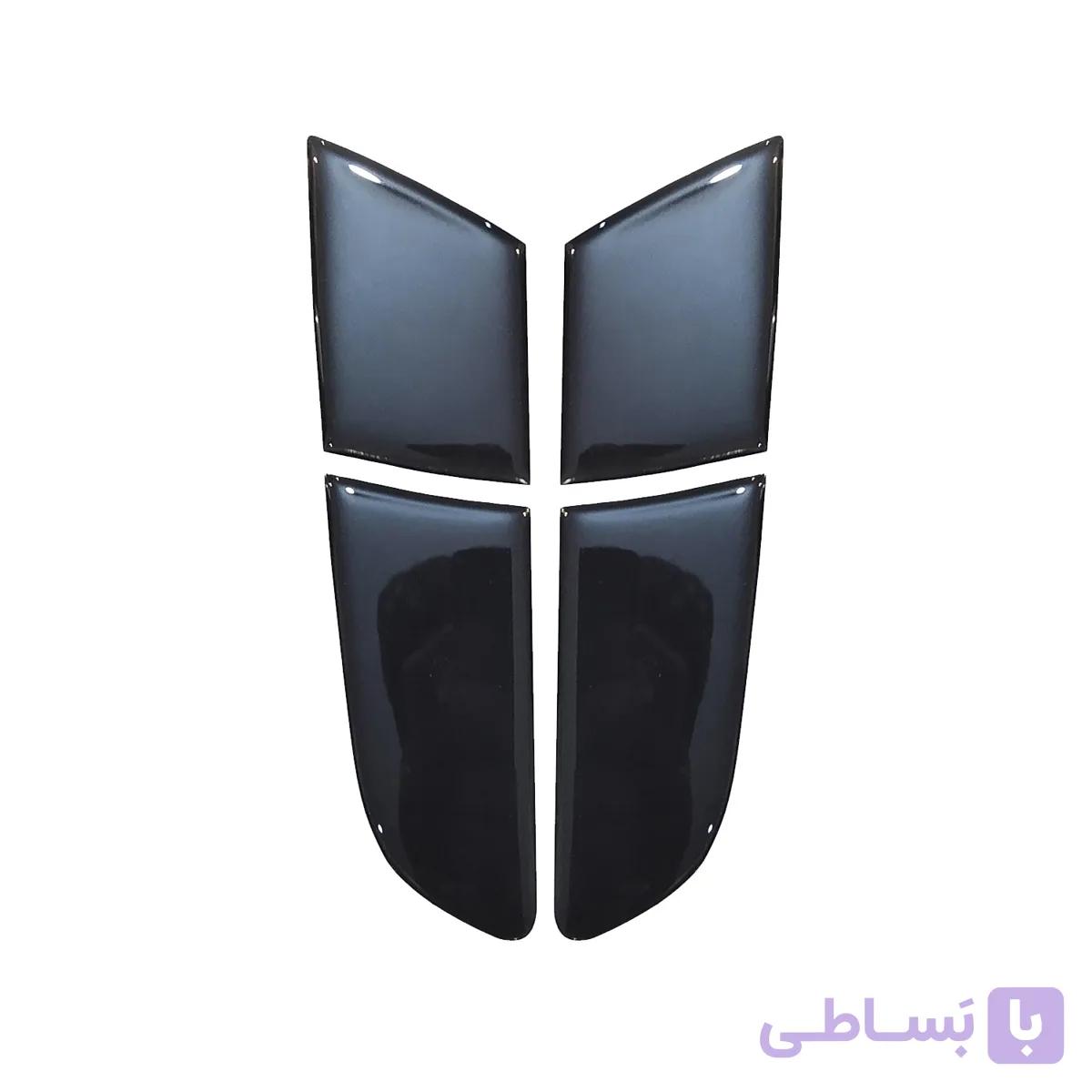 کاور کالرینگ سه بعدی مشکی چراغ عقب پژو 207 مدل BlackB کد146