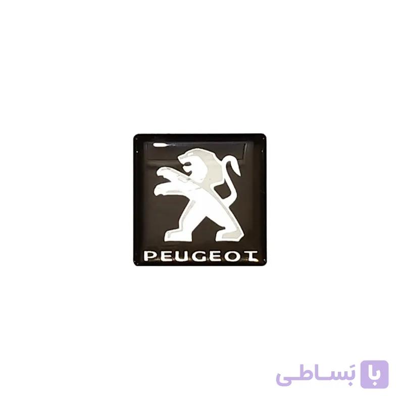 آرم درب موتور مشکی کرومی خانواده پژو مدل P2022BK کد155