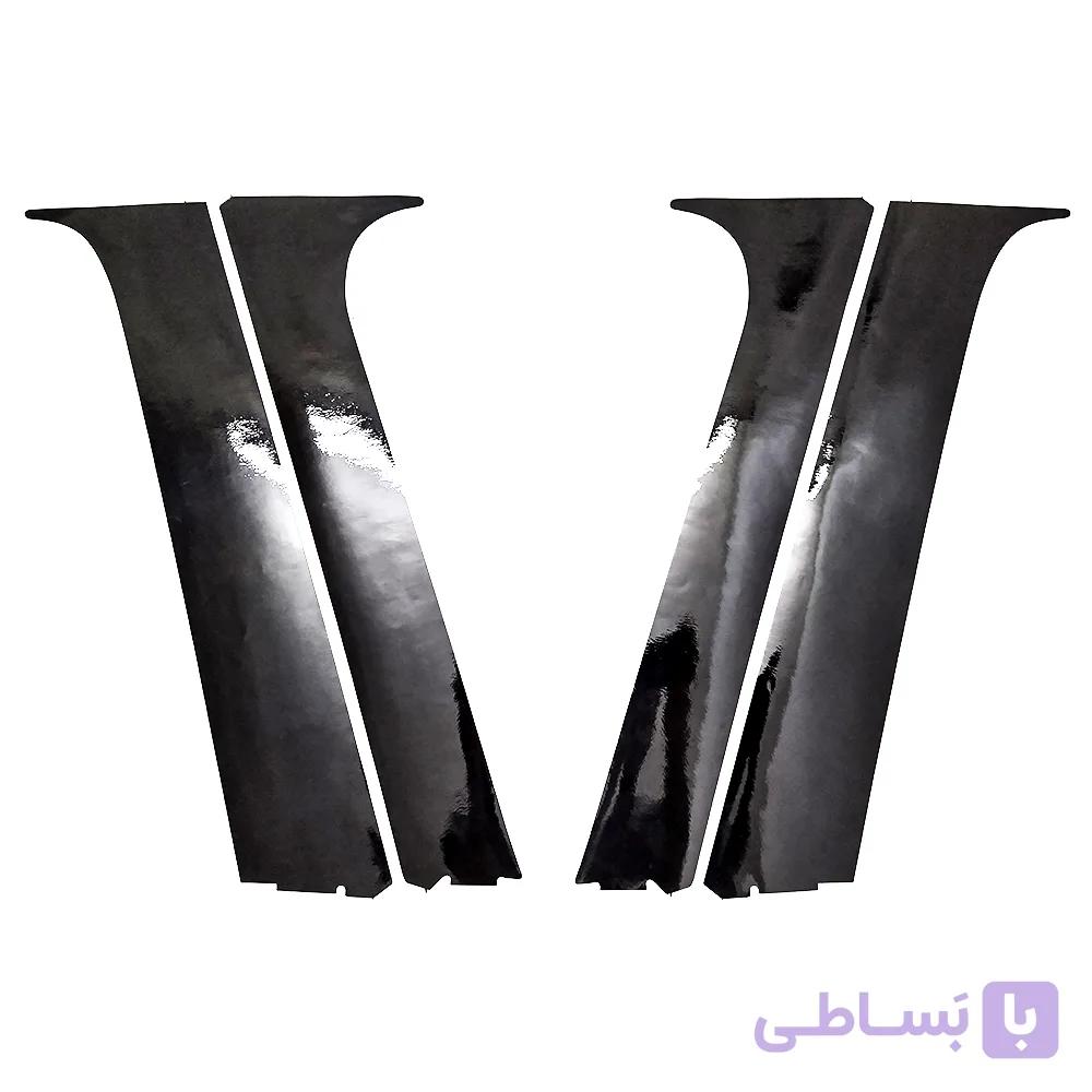 برچسب ستون براق پژو 206 و 207 و رانا مدل Glass کد124
