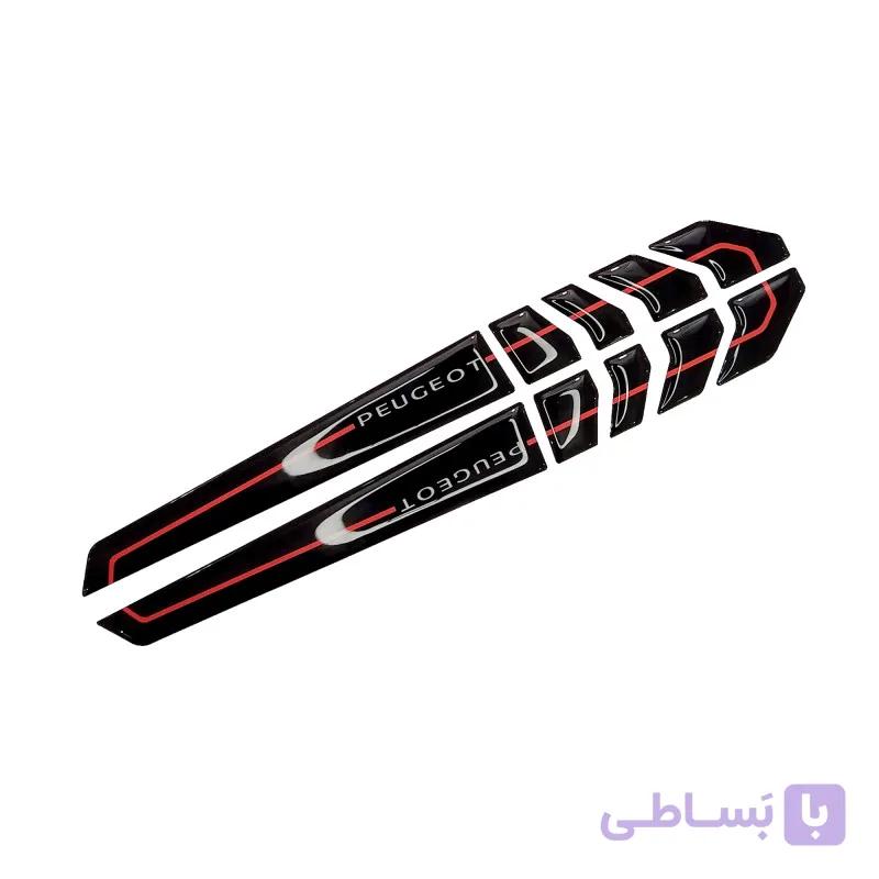 محافظ درب خودرو خانواده پژو مدل BKRD206207SM (مدل مشکی باریک) کد170