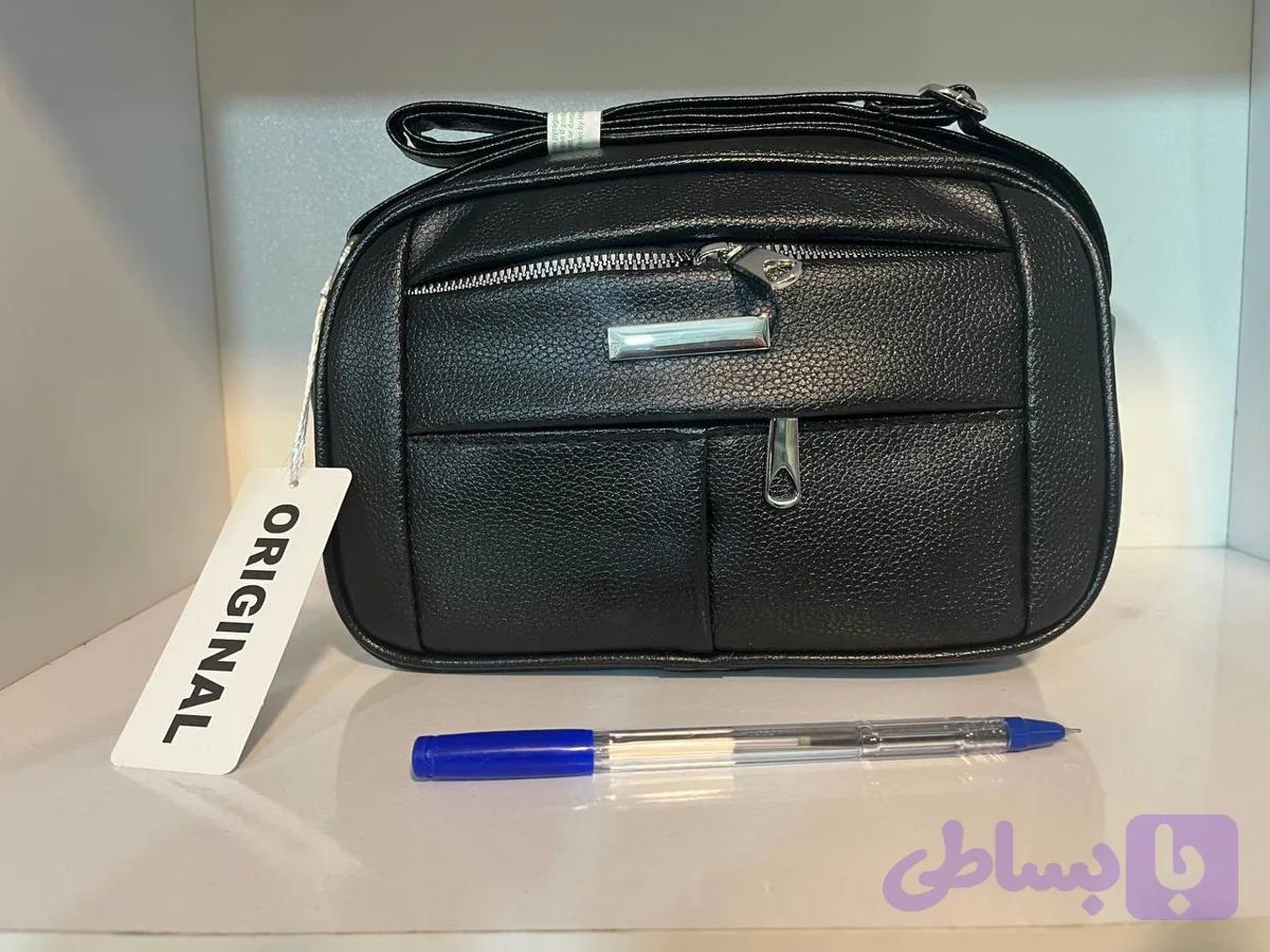 کیف چرم شل دارای بند بلند — تصویر 1