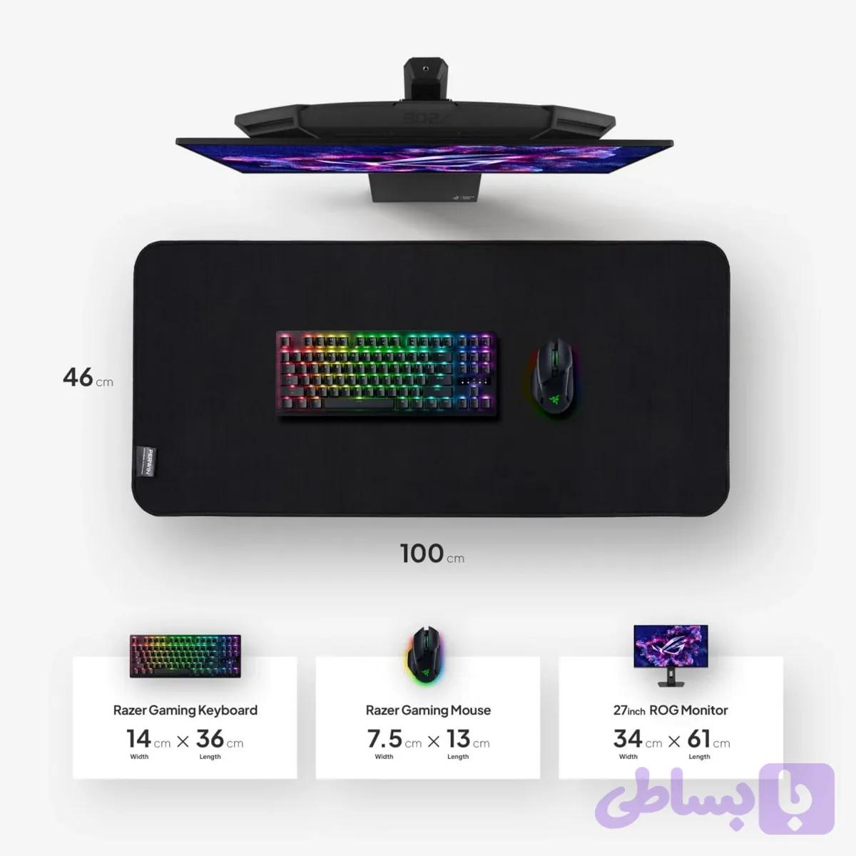 پد ماوس پروین DE-35 سایز 100×46