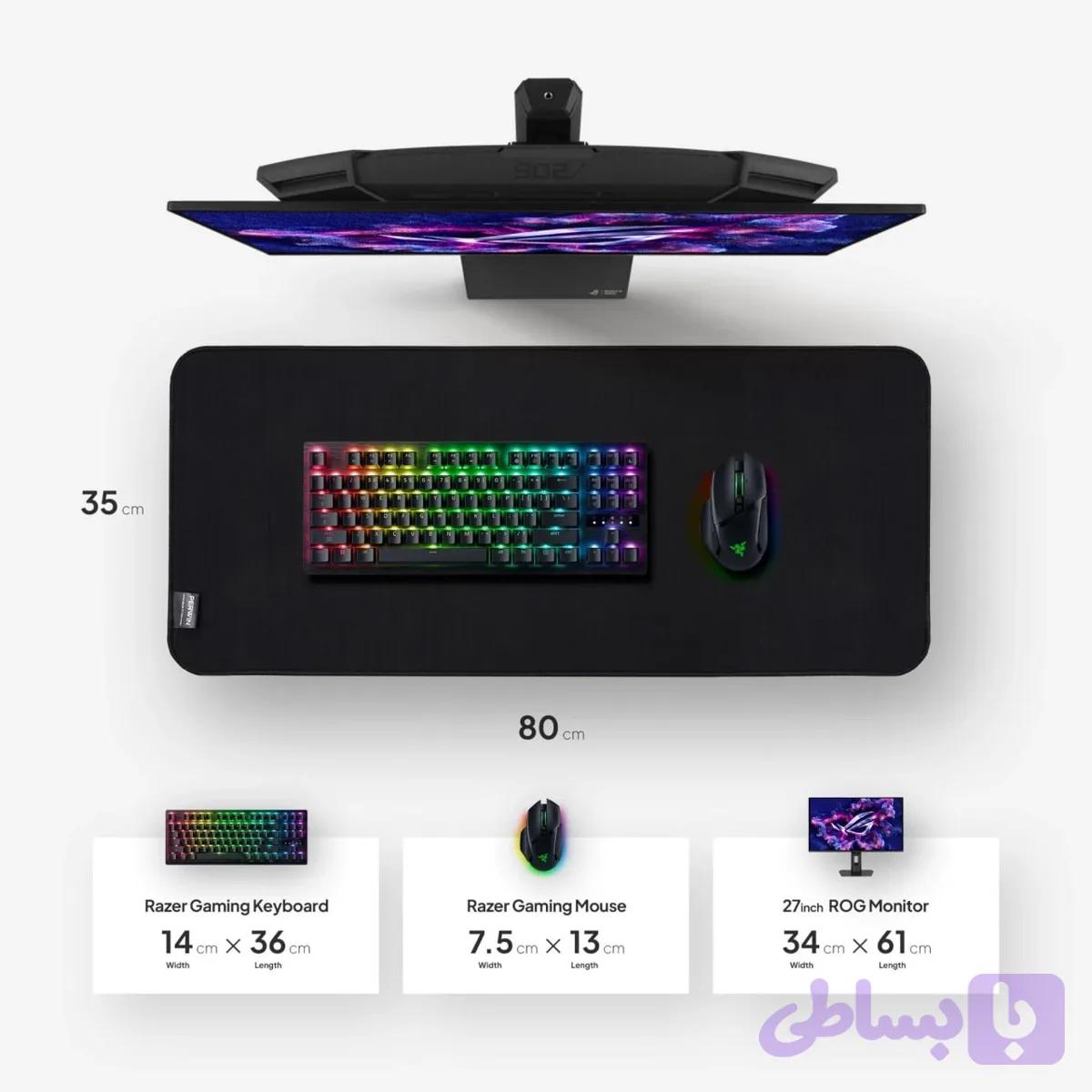 پد ماوس پروین DE-35 سایز 80×35