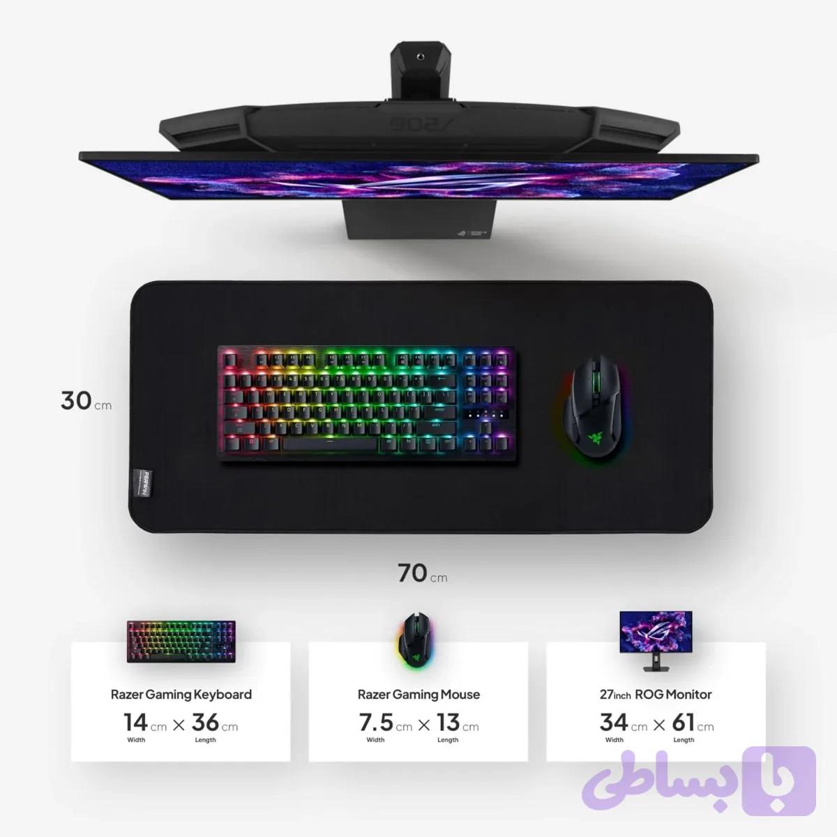 پد ماوس پروین DE-35 سایز ۷۰×۳۰