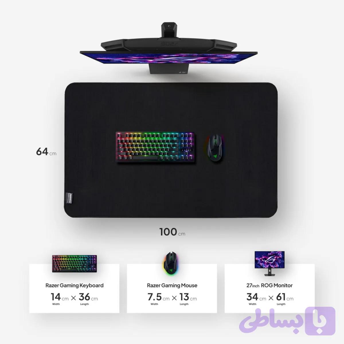 پد ماوس پروین DE-35 سایز 100×64