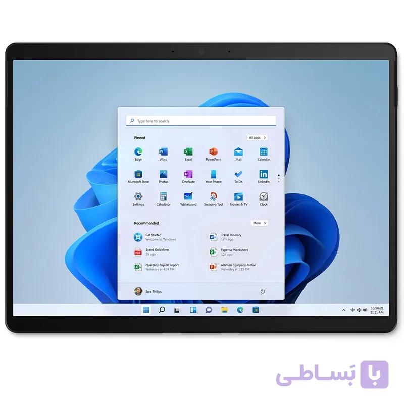 تبلت لپ تاپ Microsoft Surface Pro 8 i7-1185G7 رم 16GB SSD 256GB | سرفیس پرو 8 — تصویر 1
