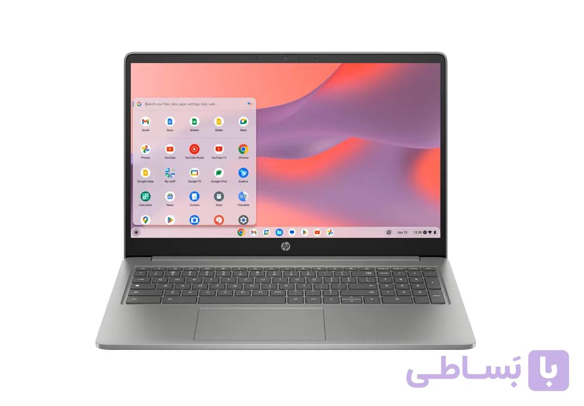 لپ تاپ HP Chromebook Plus 15 با پردازنده Intel Core i3-N305، رم 8 گیگابایت و حافظه 128 گیگابایت SSD — تصویر 1