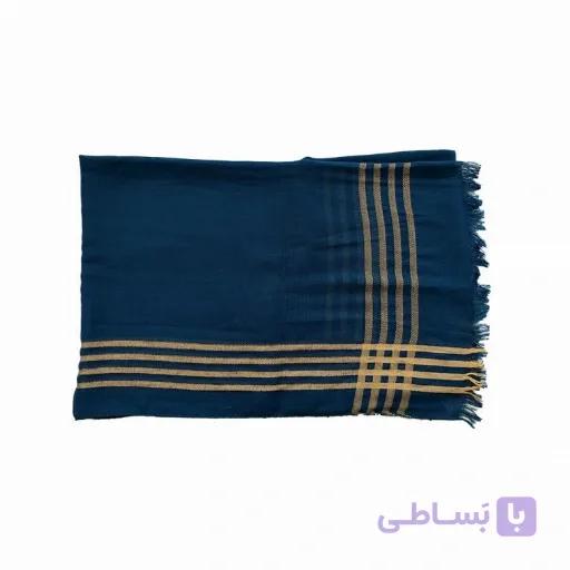 شال نخی زنانه ساده مدل خط دار