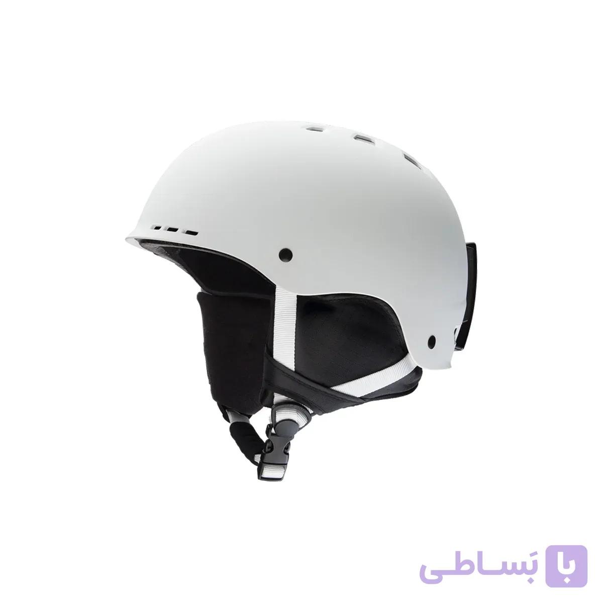 کلاه اسکی اسمیت مدل Holt Matte WhiteاورجینالSmith Holt Matte White