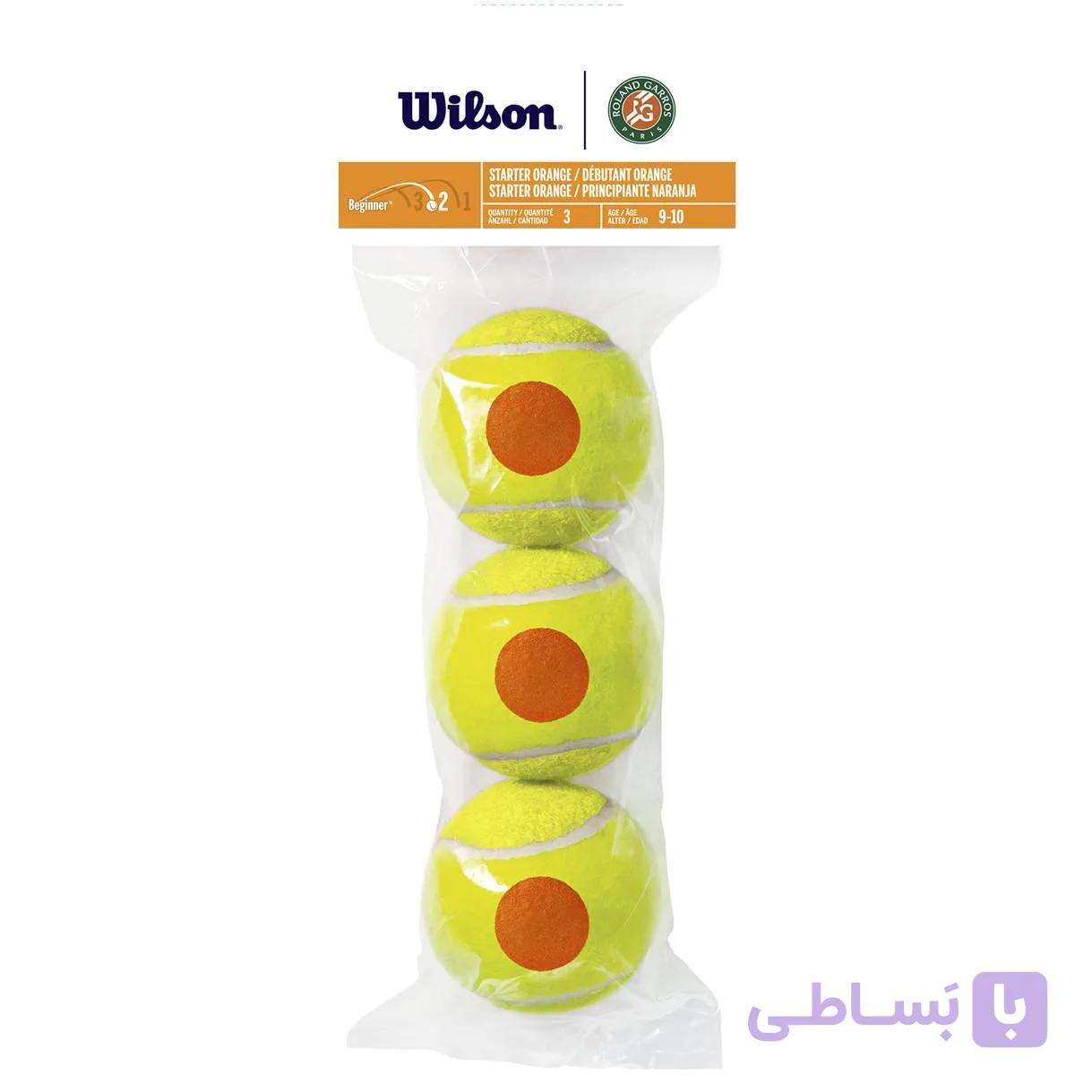 توپ تنیس ویلسون 12عددی مدل Starter Orange Ball