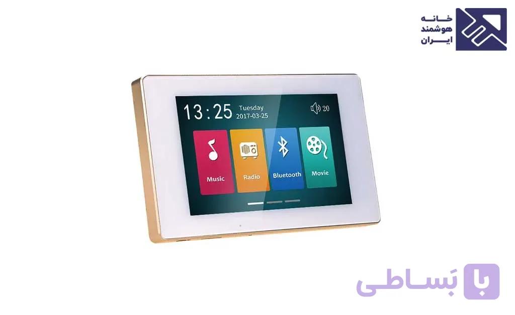 تاچ پنل صوتی و آمپلی فایر دیواری 5 اینچ — تصویر 1