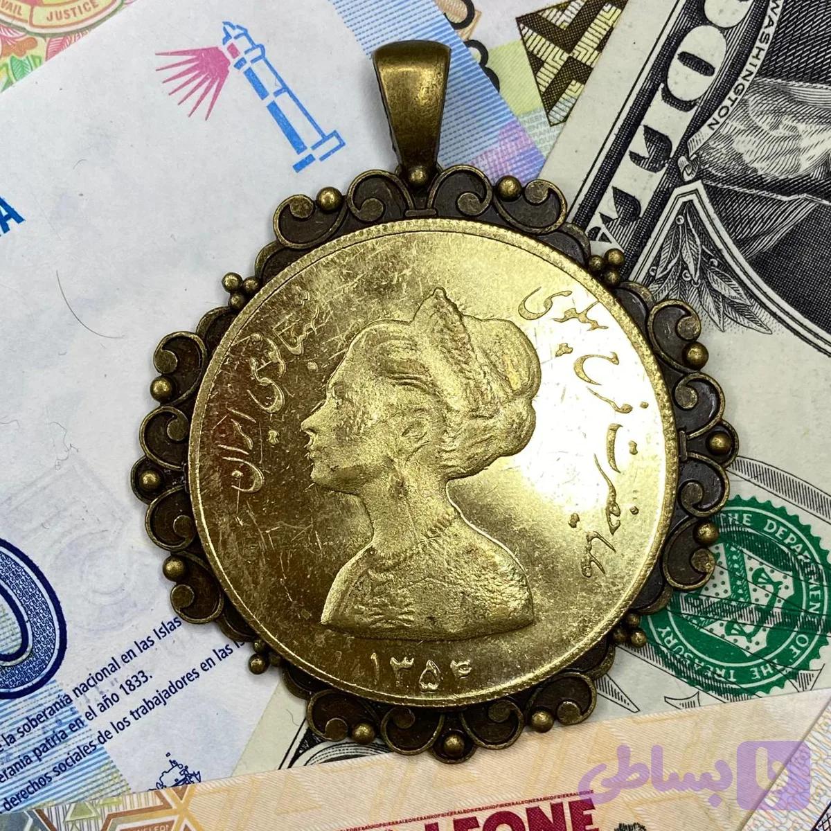 مدال برنج طرح فرح
