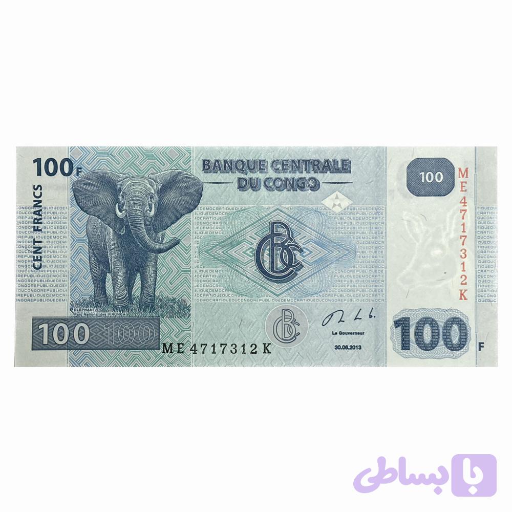 اسکناس 100 فرانک کنگو — تصویر 1