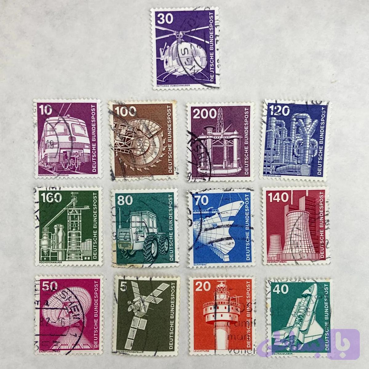 تمبر کلاسیک آلمان 1975