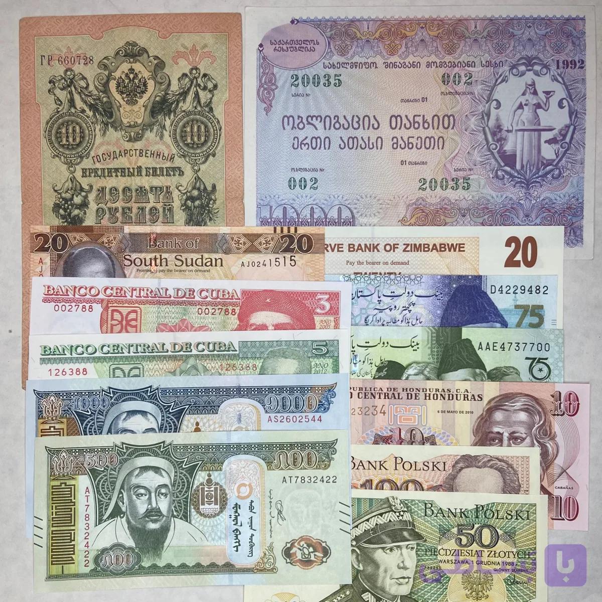 27 برگ اسکناس نو و بانکی — تصویر 1