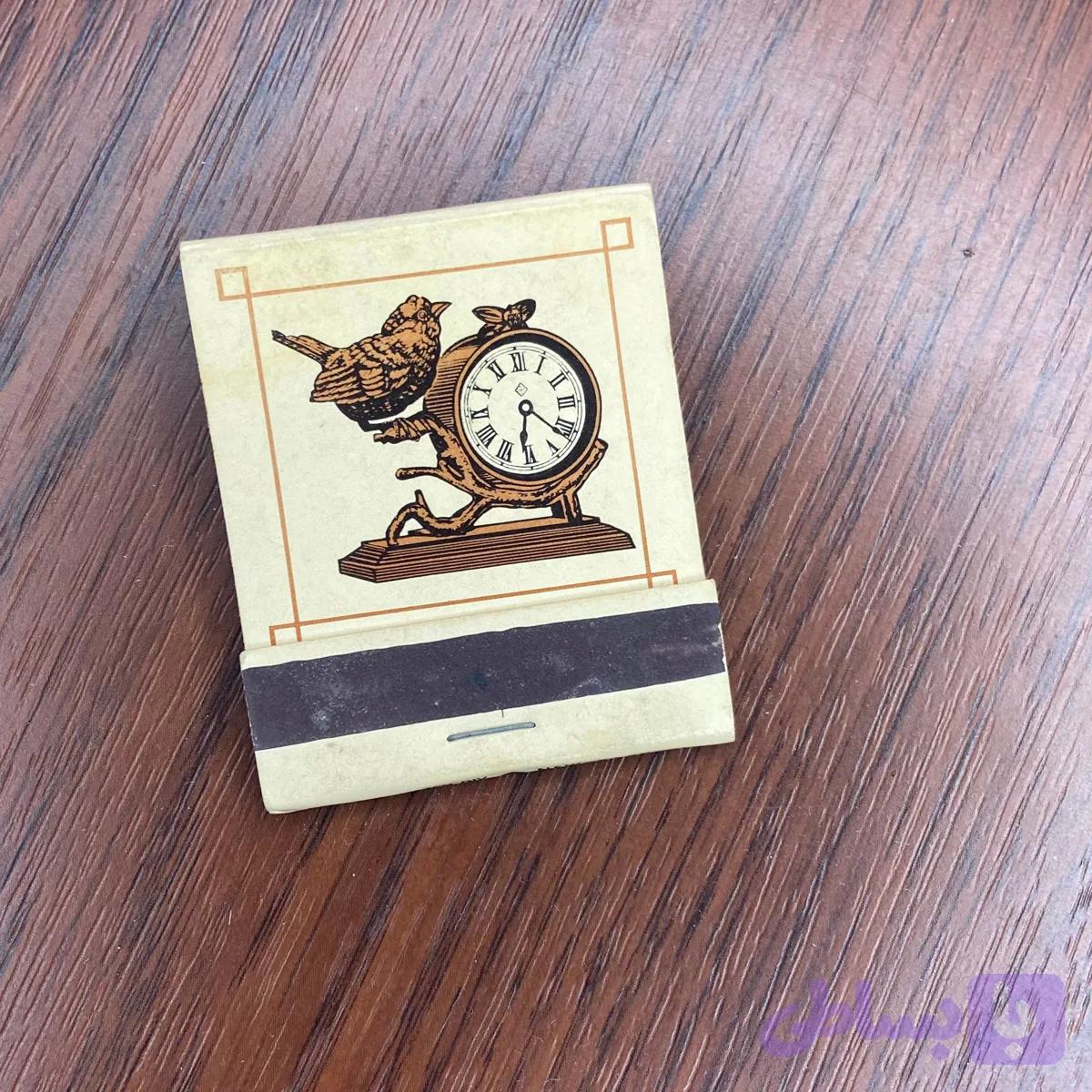 کبریت کتابی مدل ساعت — تصویر 1