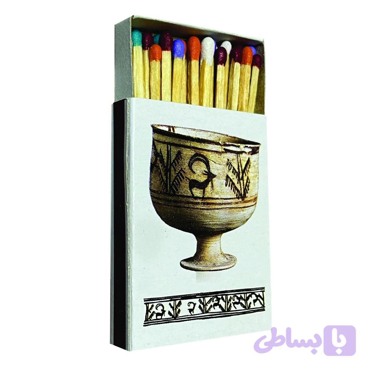 کبریت کلکسیونی طرح کوزه — تصویر 1