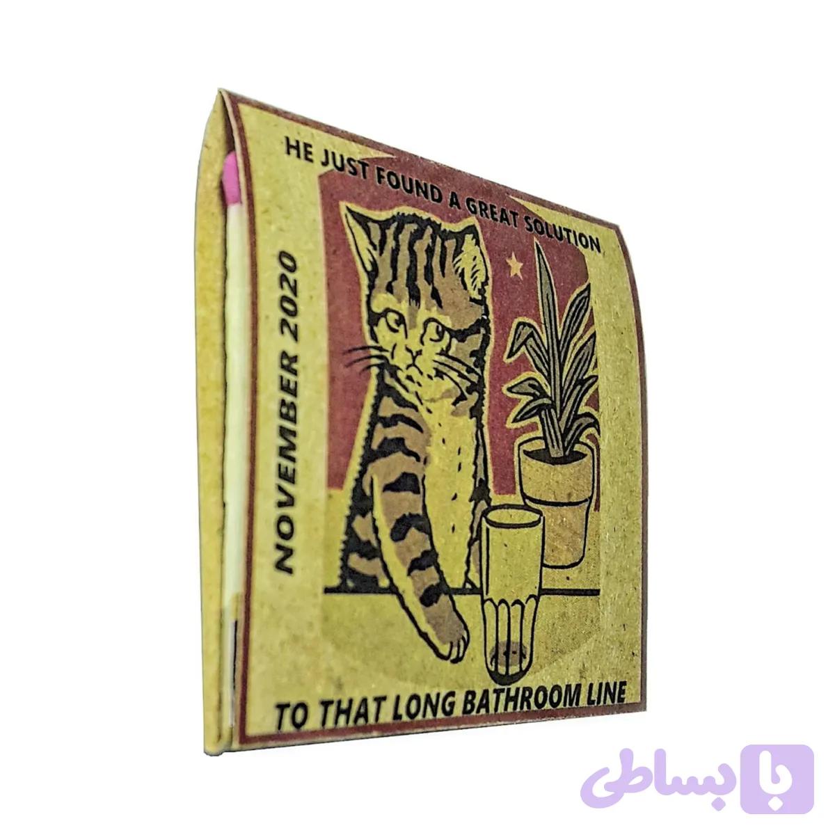 کبریت کتابی مدل گربه